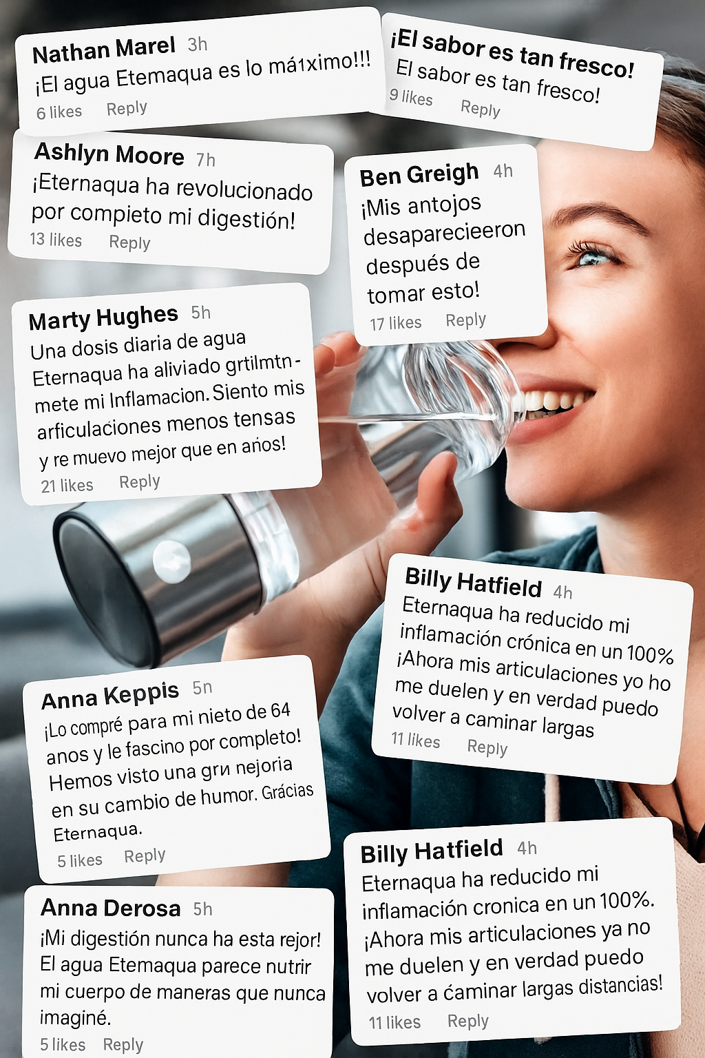 Botella Generadora de Hidrógeno Eternaqua